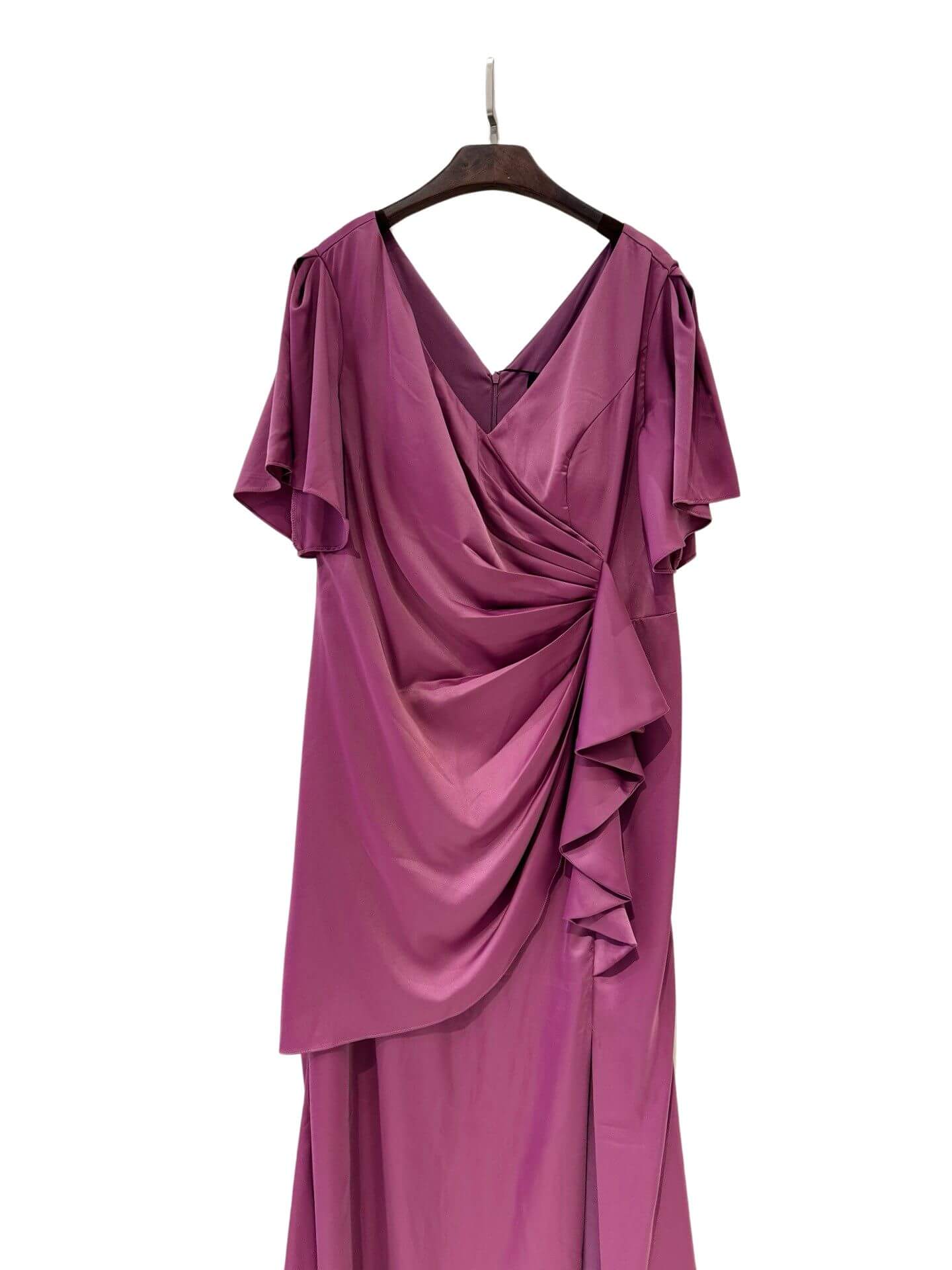 Plus size satin dress R1855