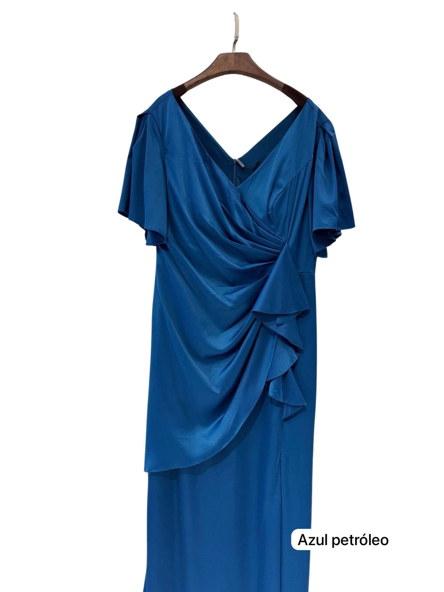 Plus size satin dress R1855