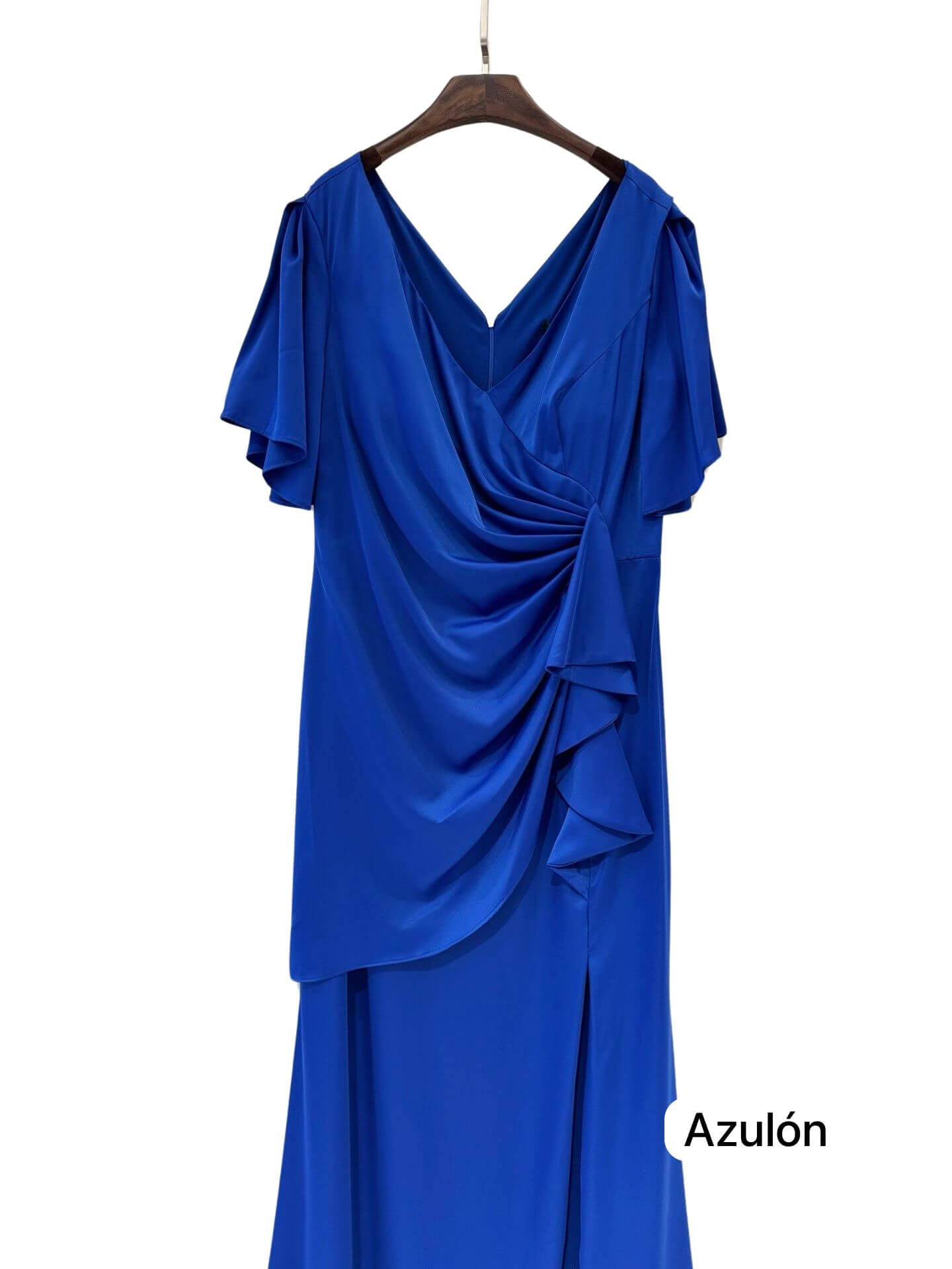 Plus size satin dress R1855