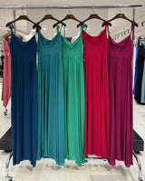 Long satin dress 21288