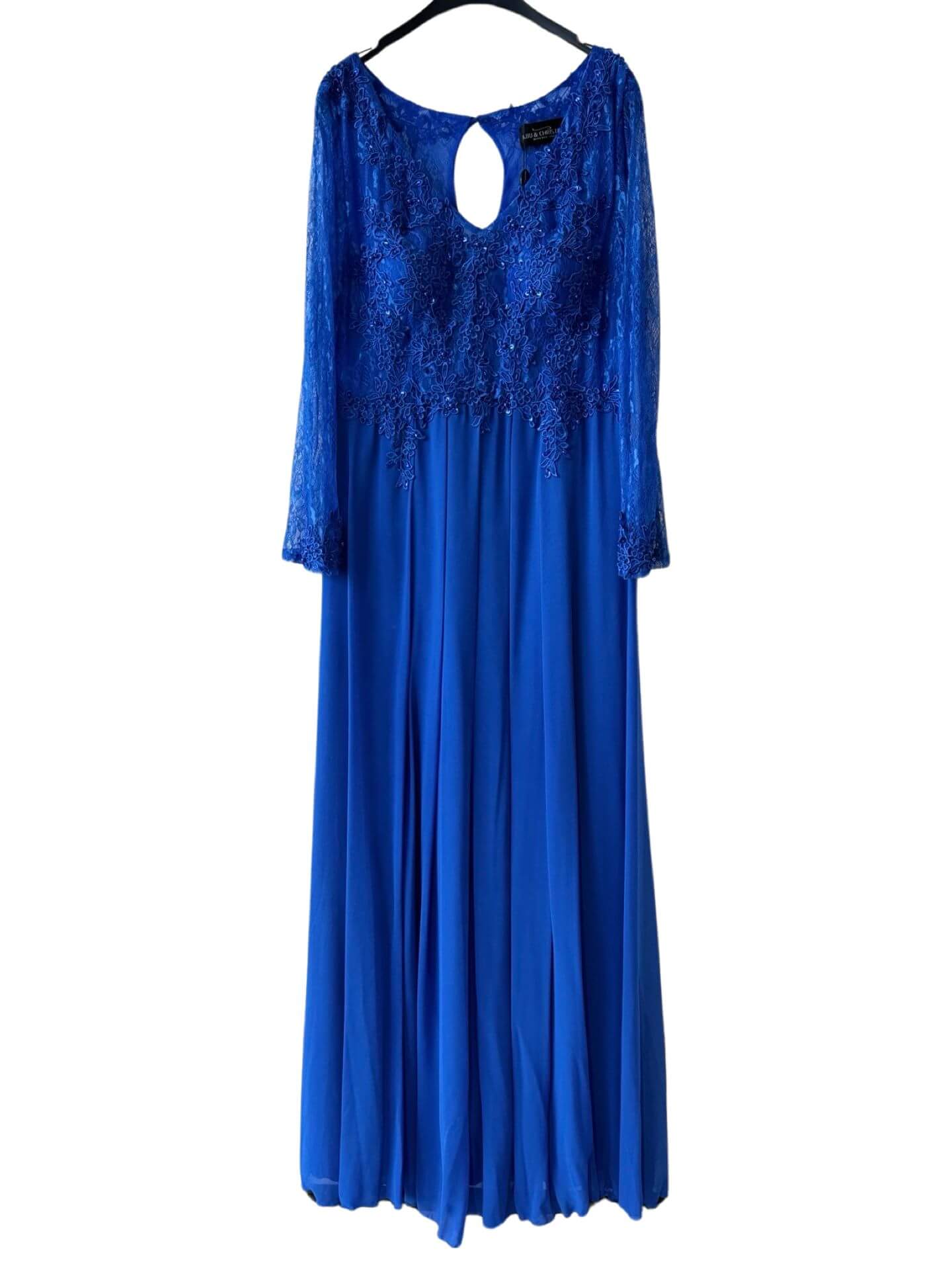 Vestido largo talla grande 1584