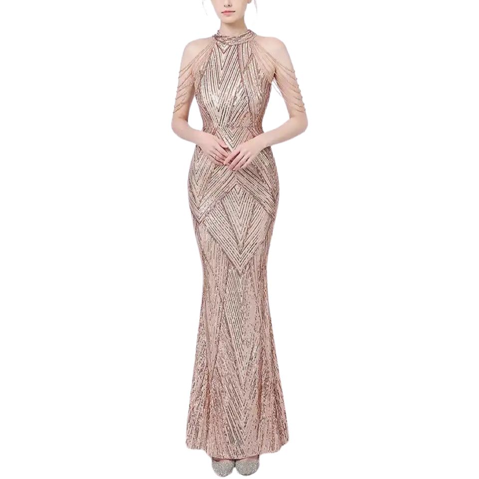 Vestido lentejuelas 241001