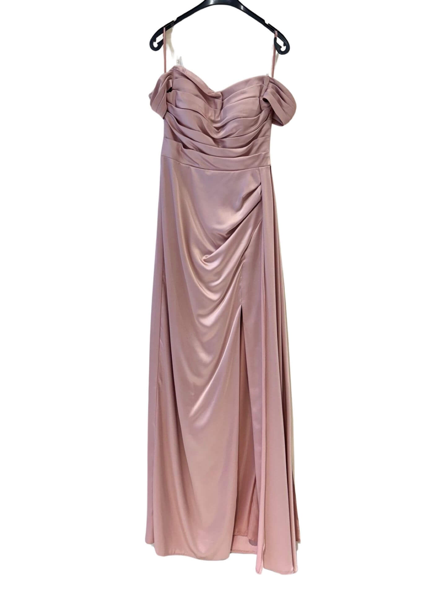 Long satin dress 1752