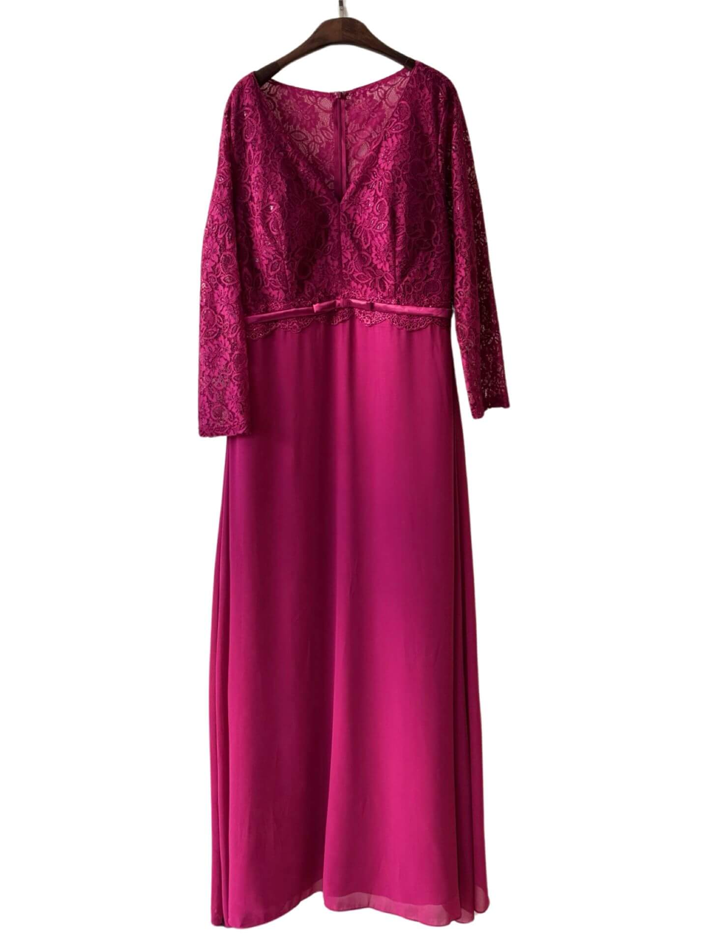 Vestido largo con mangas R8297