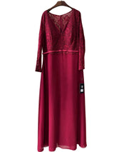Vestido largo con mangas R8297