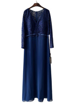 Vestido largo con mangas R8297