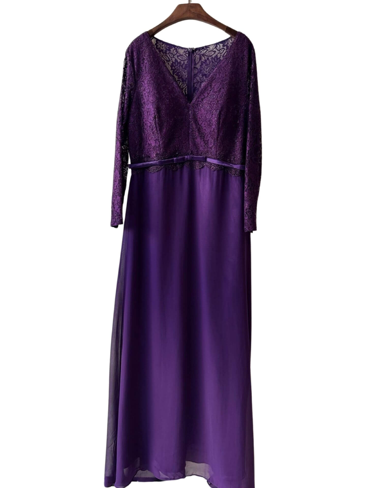 Vestido largo con mangas R8297