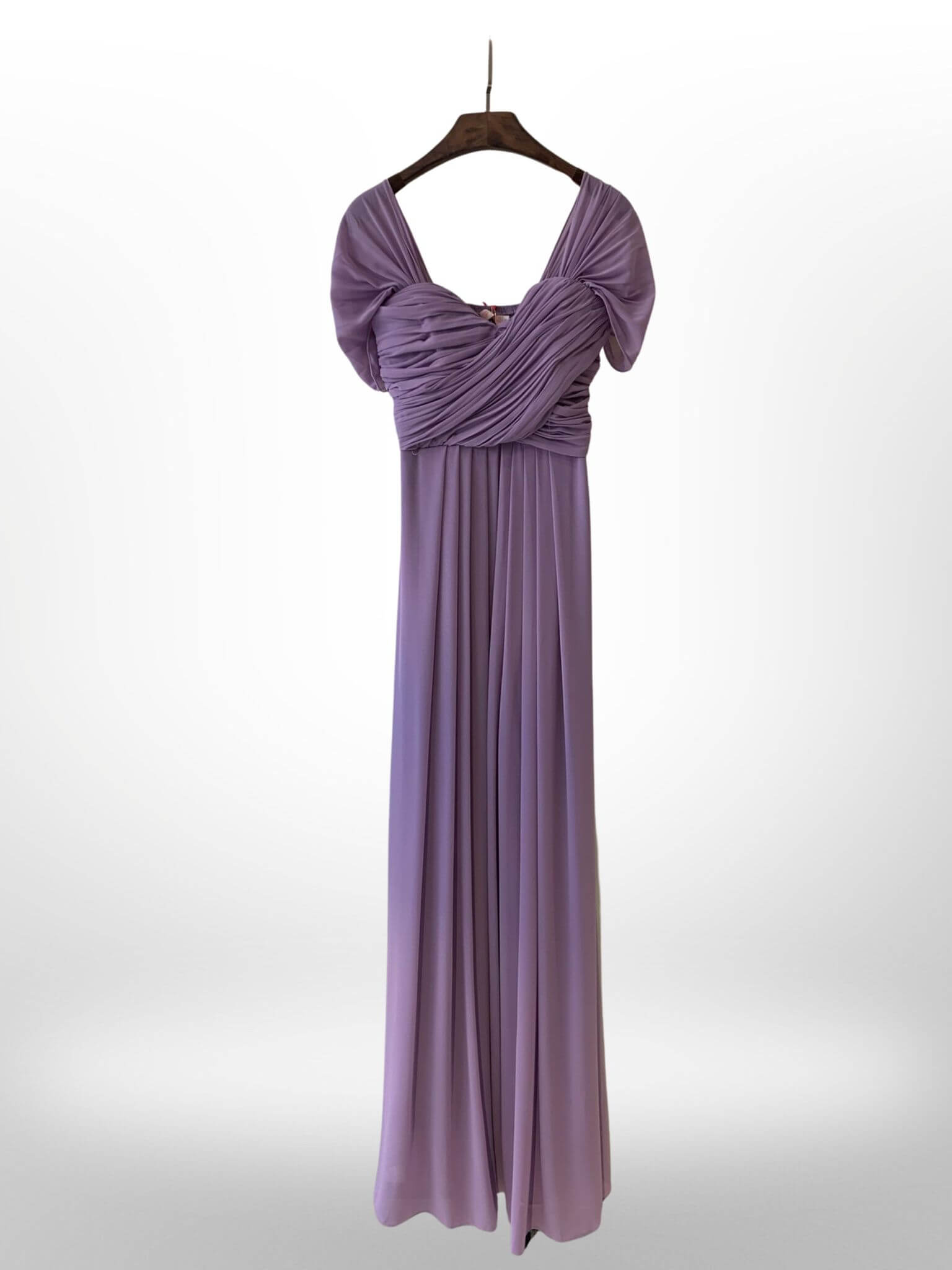 Long dress with sleeves R1269TG