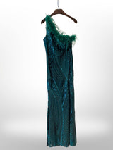 Vestido largo con lentejuelas 31215