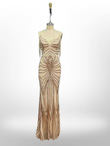 Vestido largo lentejuelas 512107