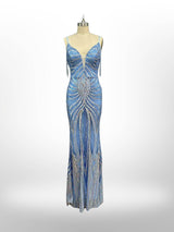 Vestido largo lentejuelas 512107