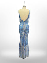 Vestido largo lentejuelas 512107