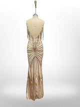 Vestido largo lentejuelas 512107