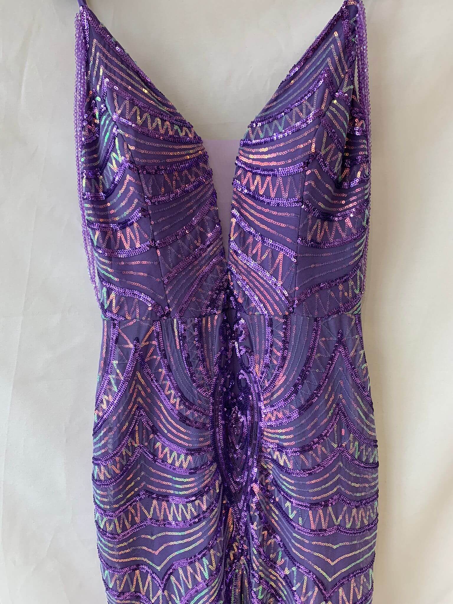 Vestido largo lentejuelas 512107