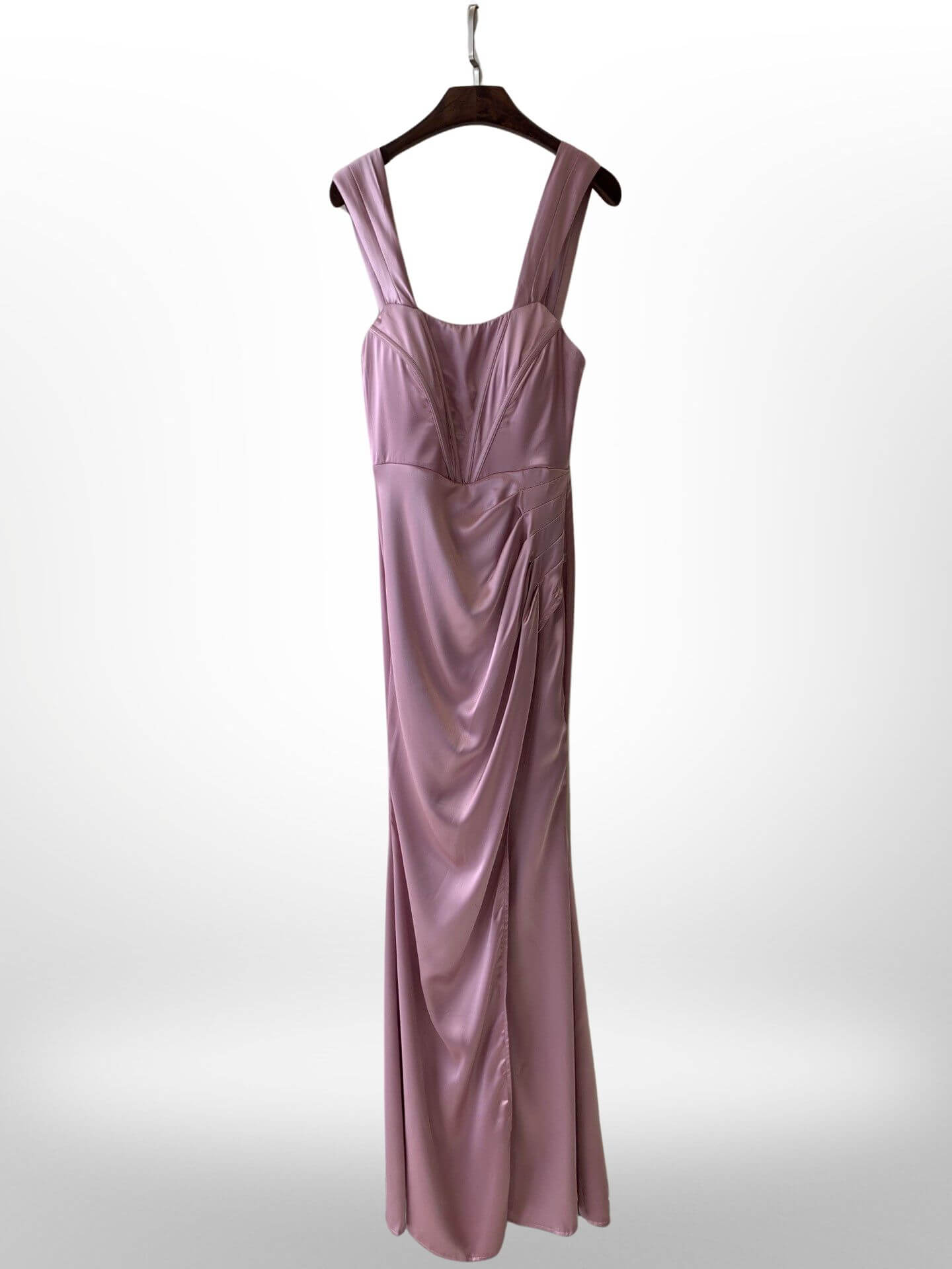 Vestido de saten largo 568062