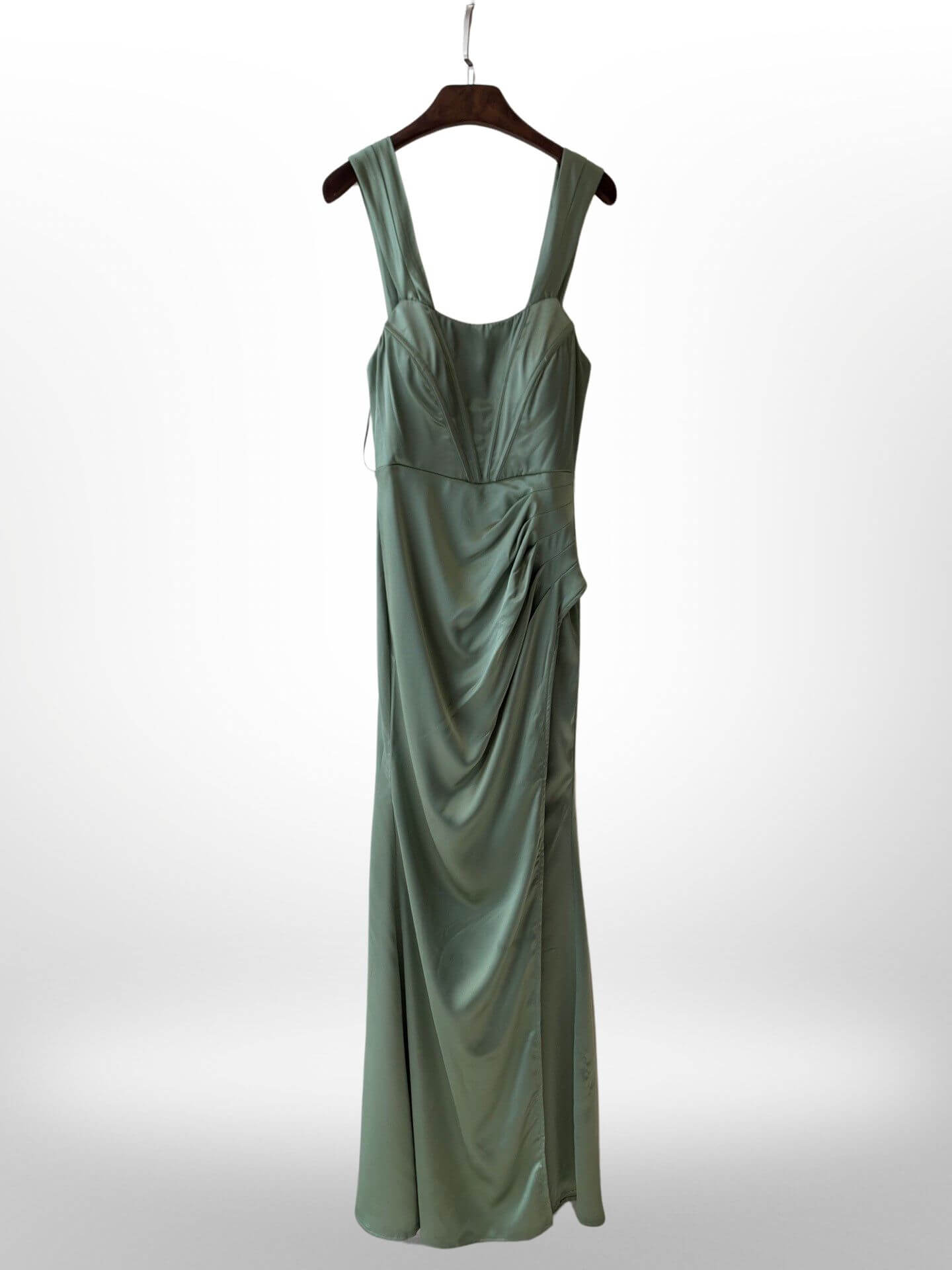 Vestido de saten largo 568062