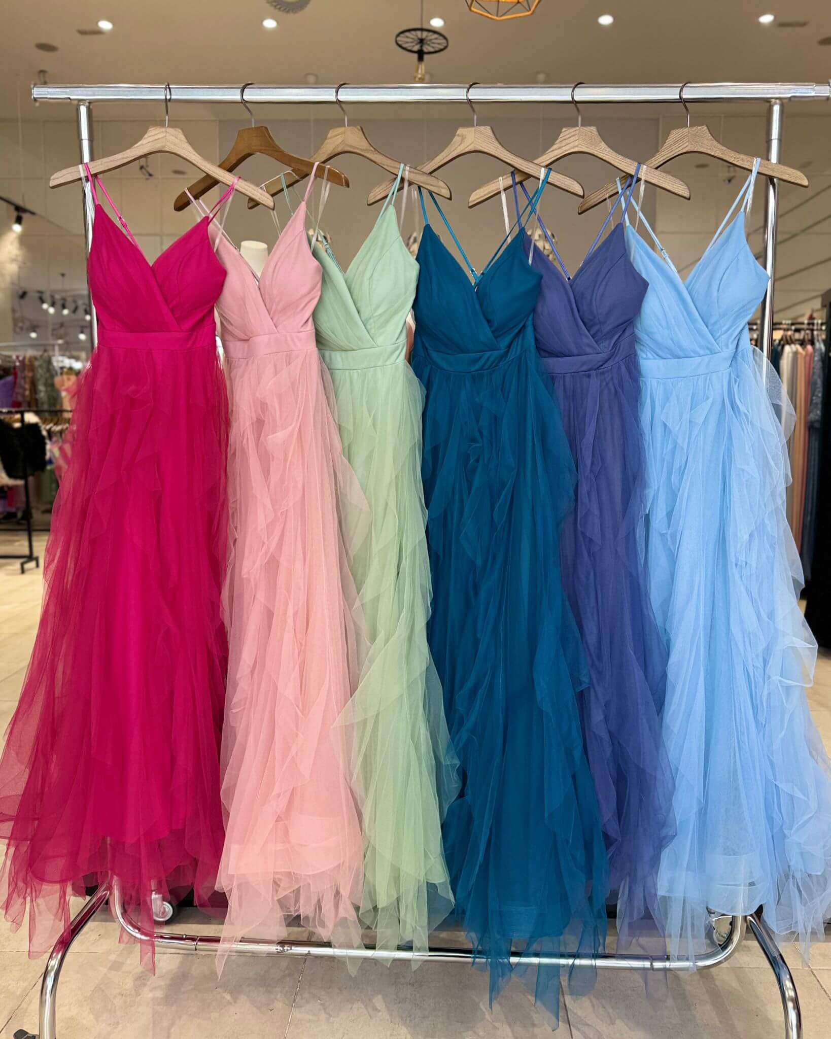 Vestido largo tul R1870