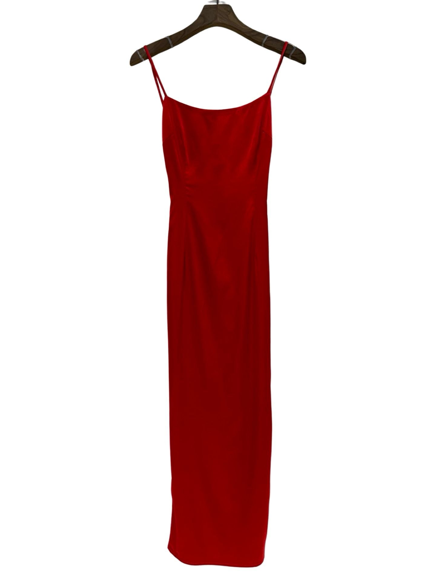Vestido midi saten 858063