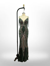 Vestido largo lentejuelas 512107