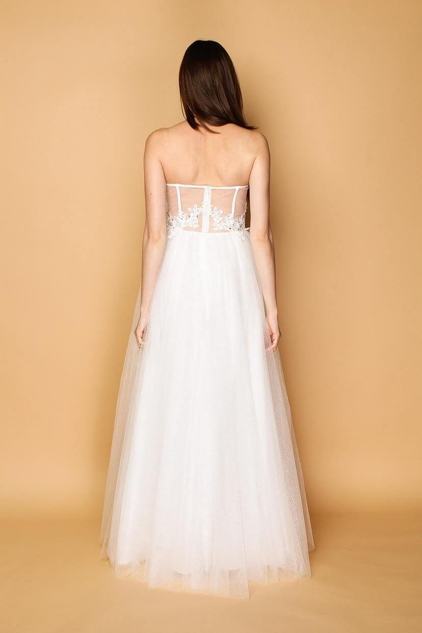 Vestido de tul 7045