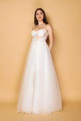 Vestido de tul 7045