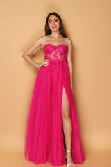 Vestido de tul 7045