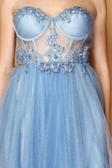 Vestido de tul 7045