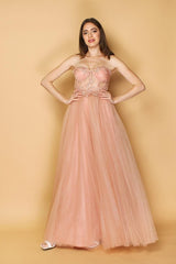 Vestido de tul 7045