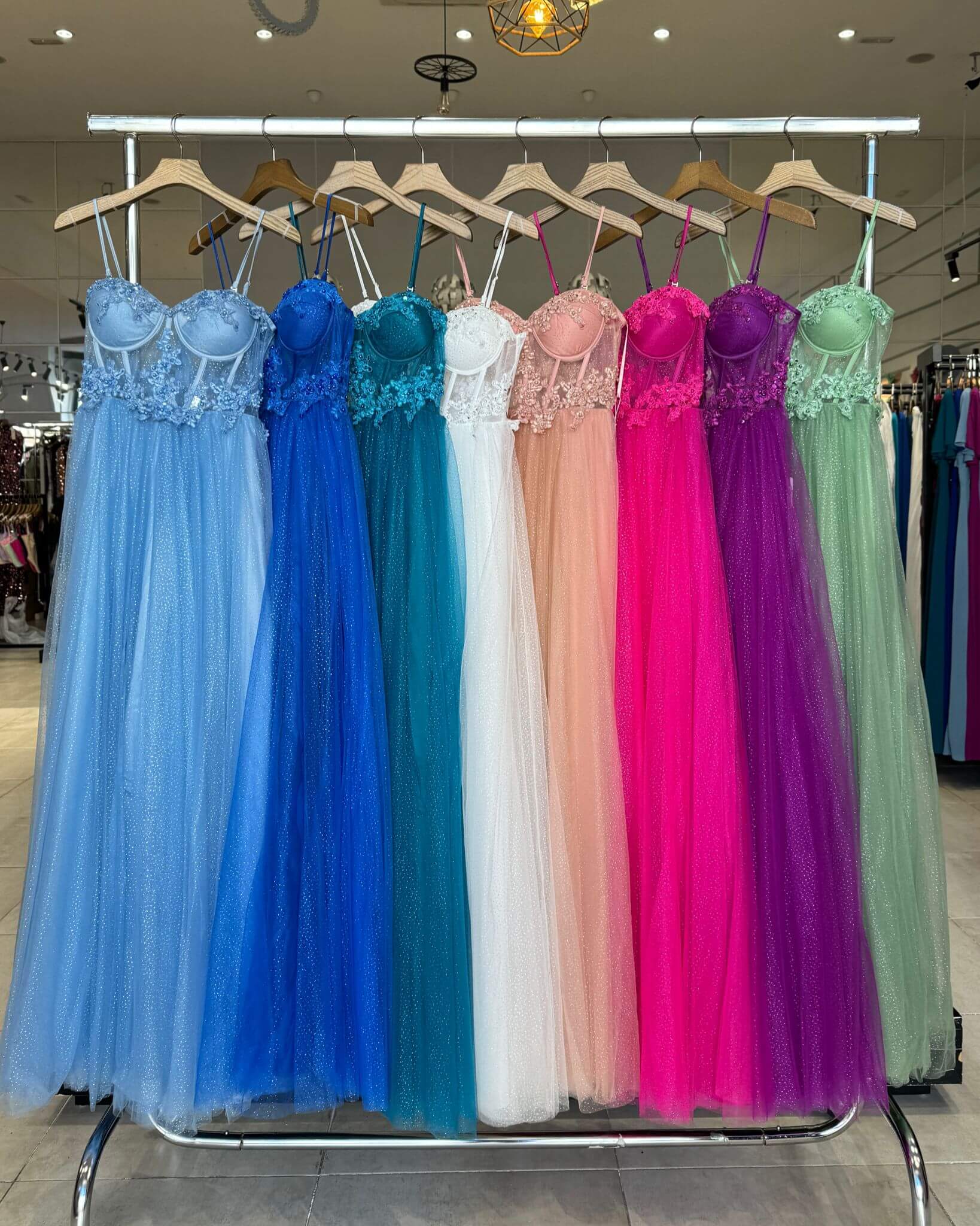 Vestido de tul 7045