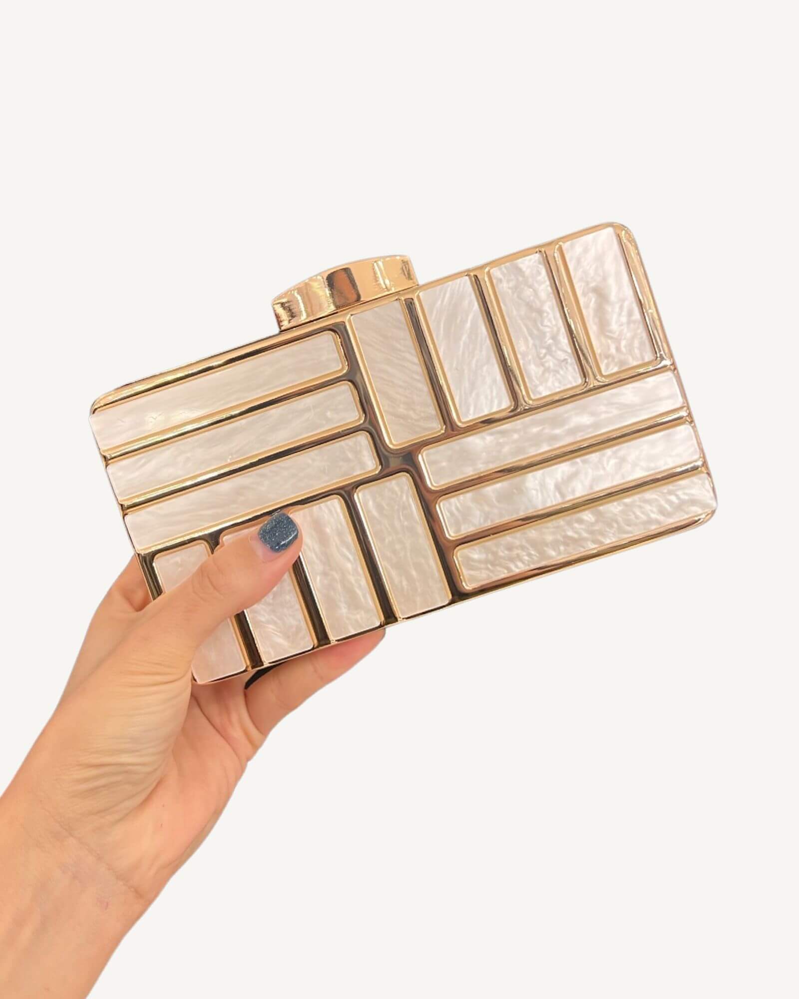 Clutch/bolsos de fiesta nacar ZY6015