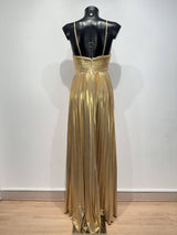 Vestido largo tejido metalizado 80288