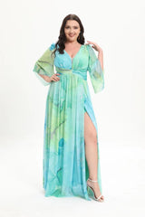 VESTIDO LARGO ESTAMPADO 2537-1 TG