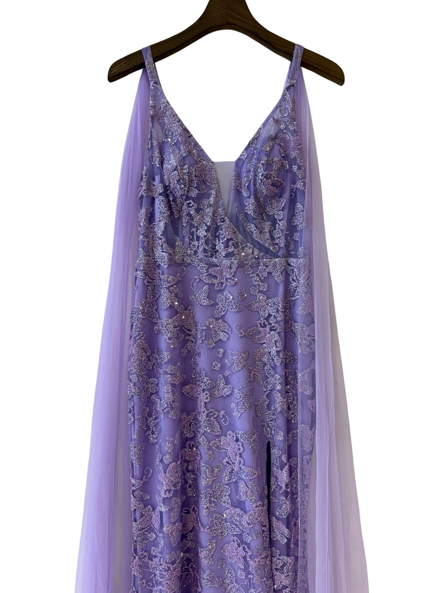 Vestido largo de purputina GP566