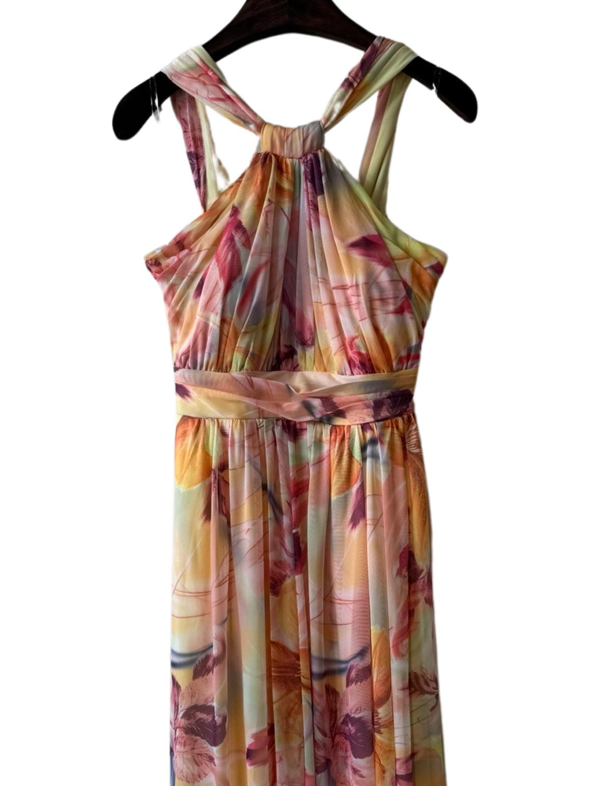 Vestido largo estampado 17170-3