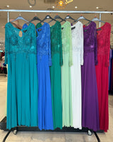 Vestido largo talla grande 1584