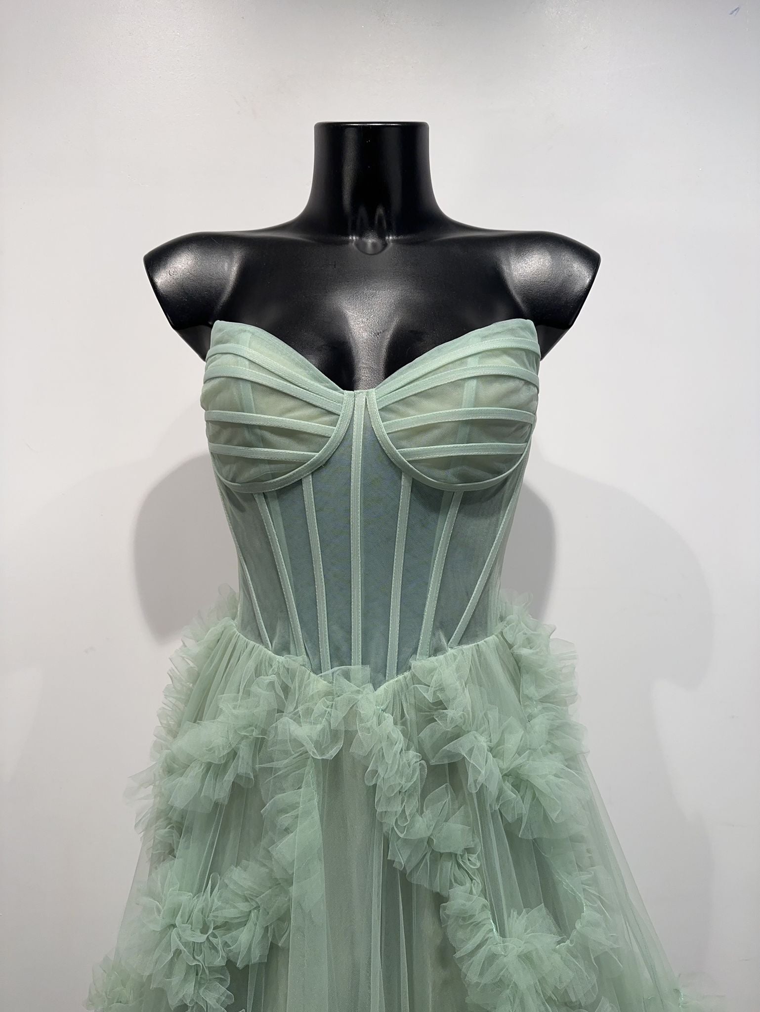 Vestido de tul F8072