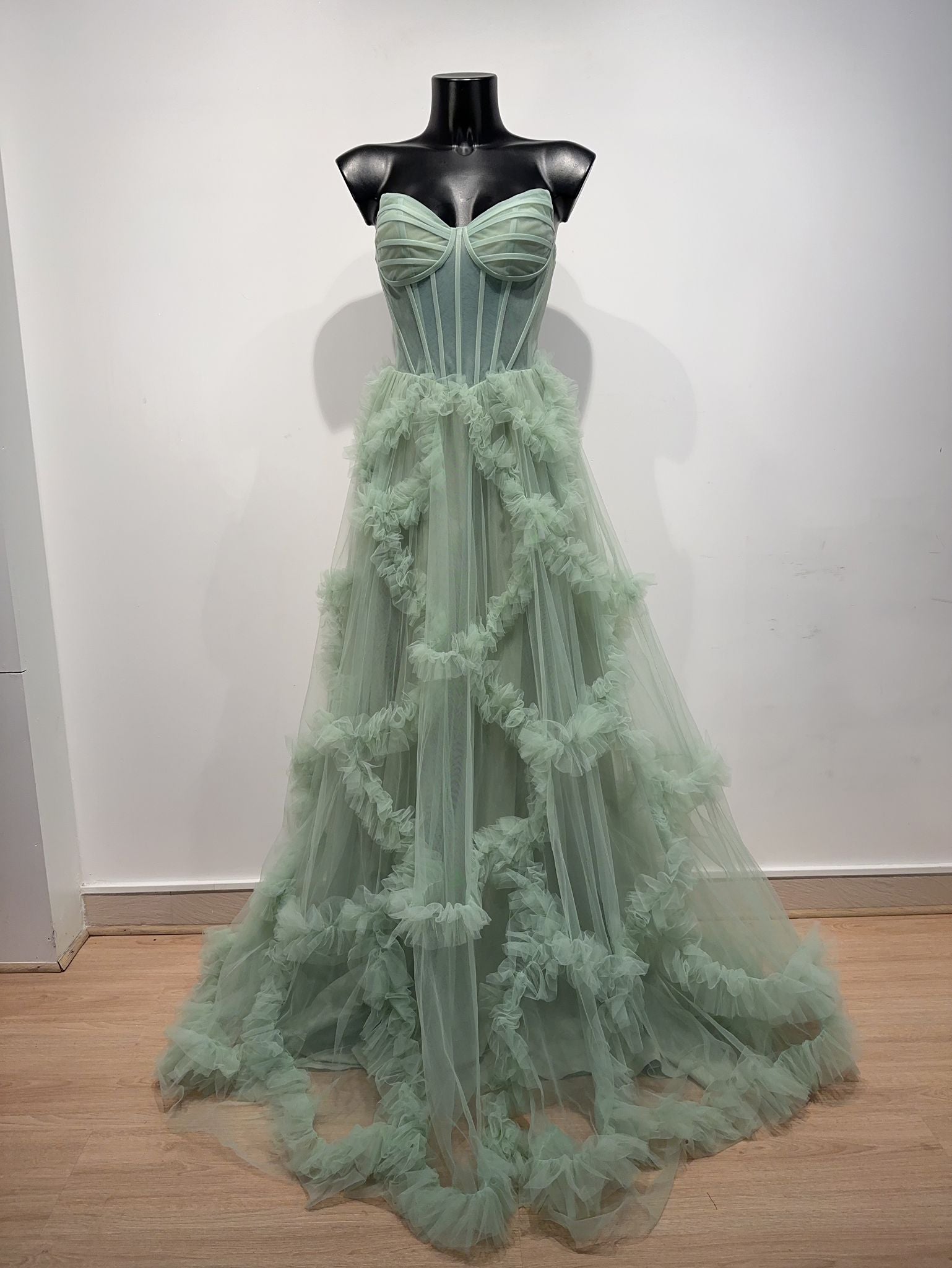 Vestido de tul F8072