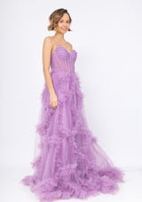 Vestido de tul F8072