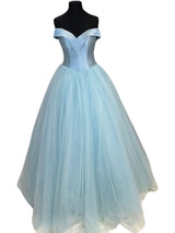 Vestido largo corte princesa 4569-1