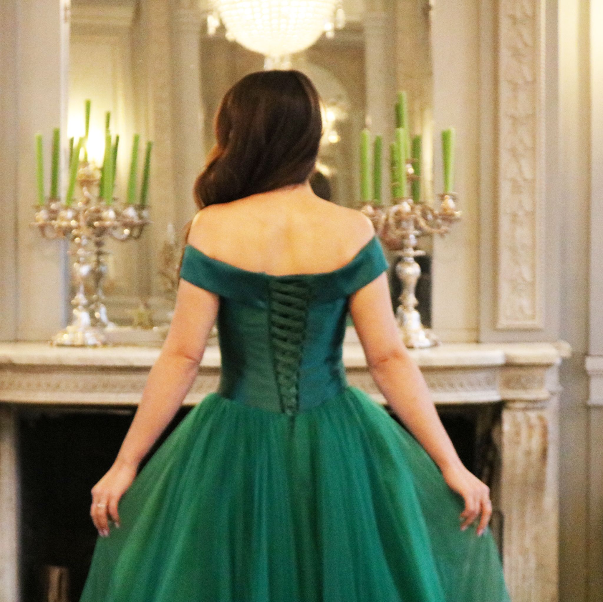 Vestido largo corte princesa 4569-1