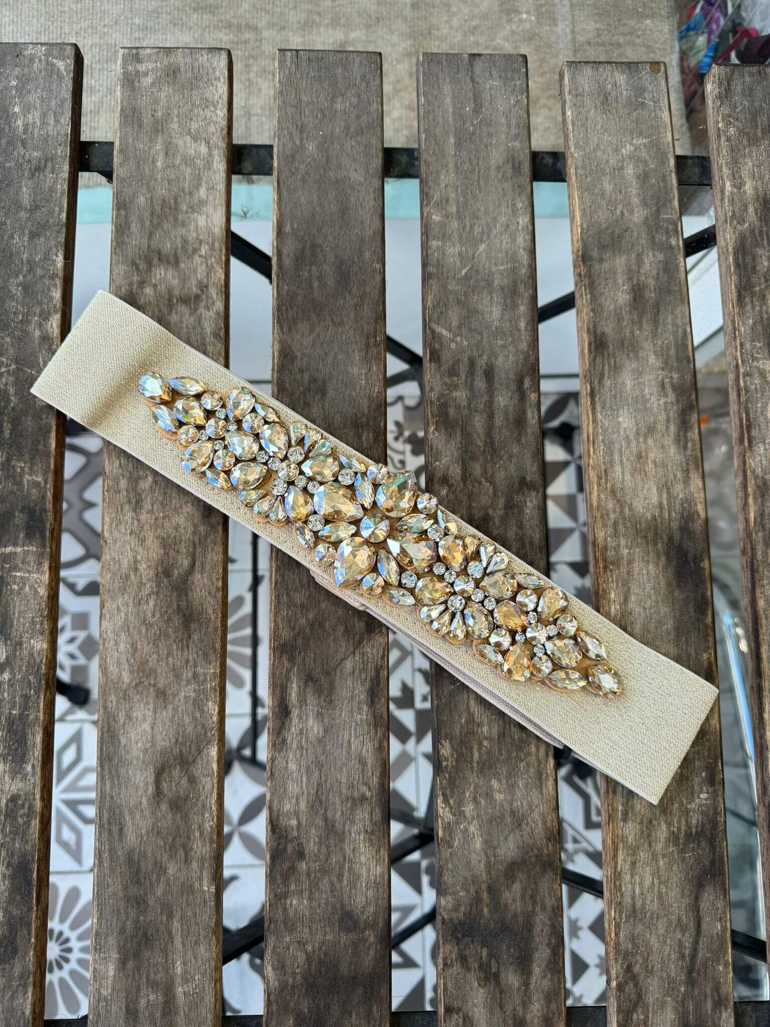 Cinturon de piedras ancho 021