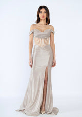 Vestido largo F8070