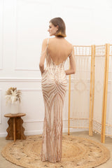 Vestido largo lentejuelas 512107