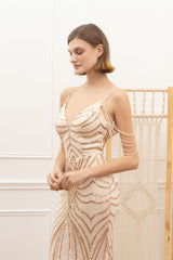 Vestido largo lentejuelas 512107