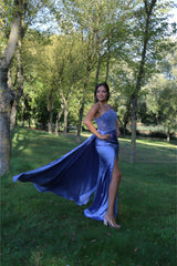 Vestido largo palabra de honor TL-0802