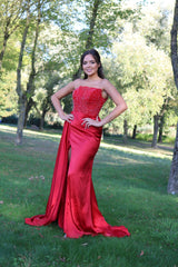 Vestido largo palabra de honor TL-0802