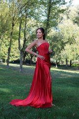 Vestido largo palabra de honor TL-0802