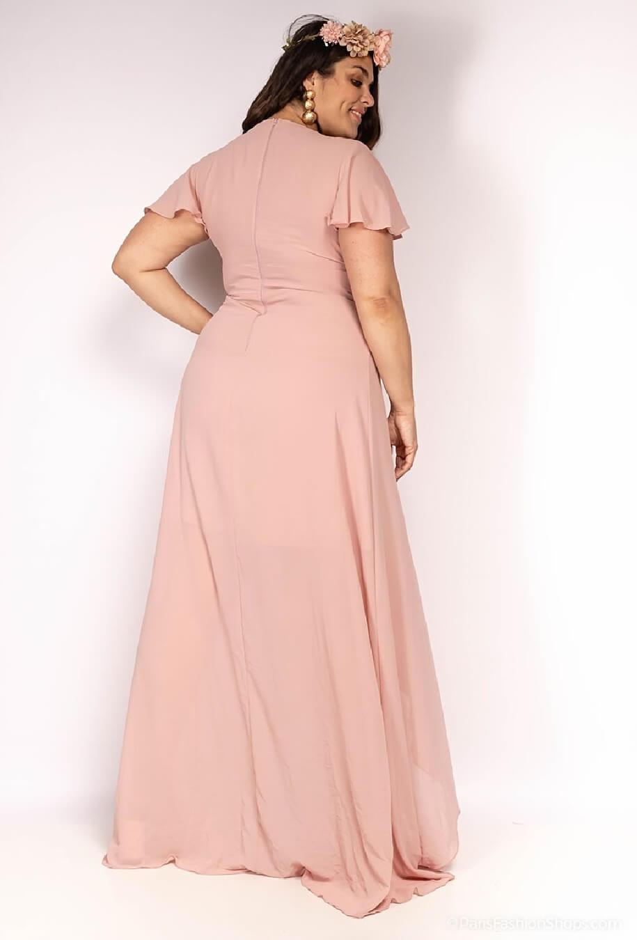 Vestido largo R1413 Talla Grande