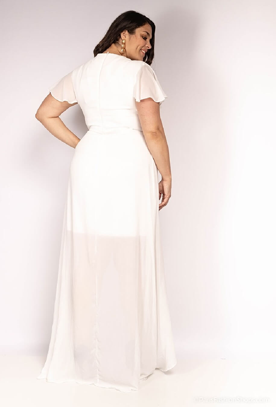 Vestido largo R1413 Talla Grande