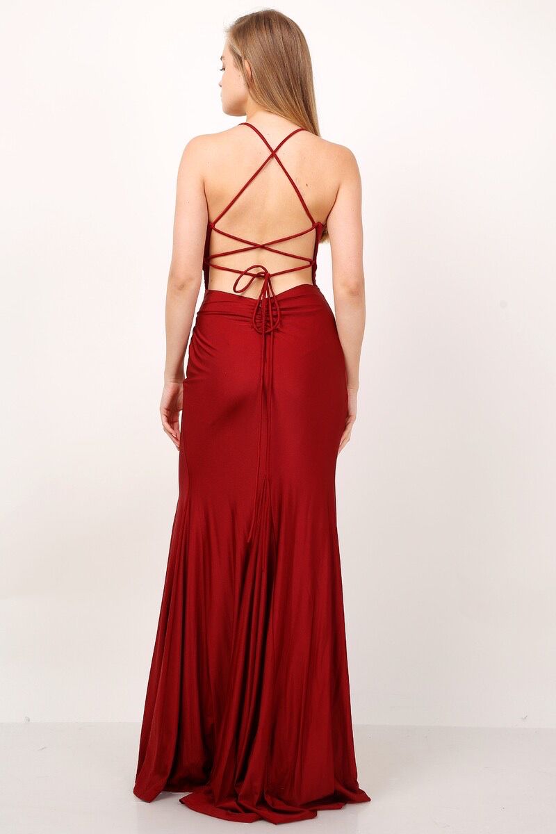 Vestido largo sirena H-2109